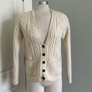 TopShop Cream Color Cable Knit Sweater Size US 4